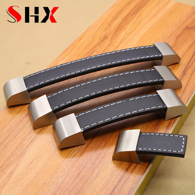 Office Furniture Hardware - Puxadores Modernos de Couro de Alta