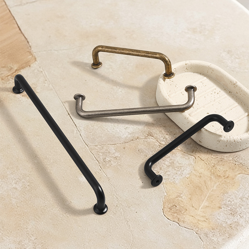 Z. A. Furniture - Simples retro antigo gaveta de bronze