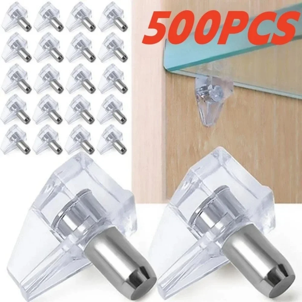 Shelf Peg Support - 500/200/50/10 pçs prateleira transparente studs estacas