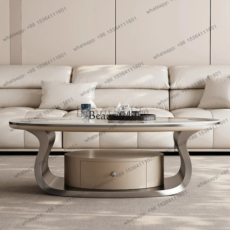 Z. A. Furniture - z.Light mesa de centro oval de