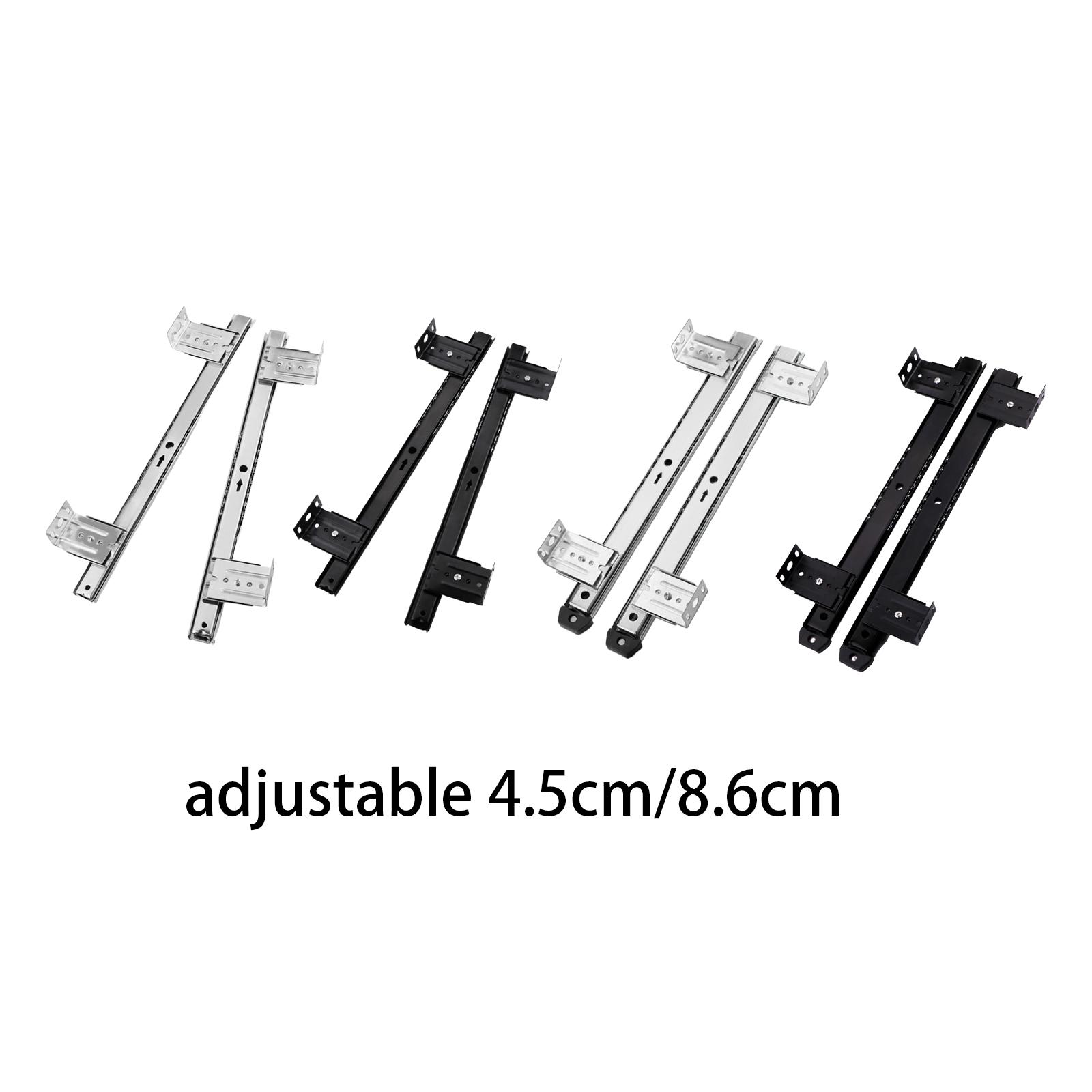 Office Furniture Hardware - Trilhos Deslizantes Metálicos para Bandeja de