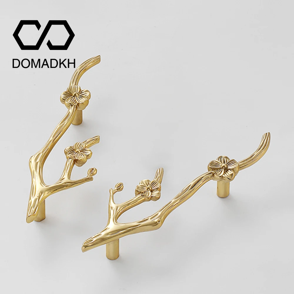 Unique Furniture Hardware Pulls - Puxadores de Latão em Formato de
