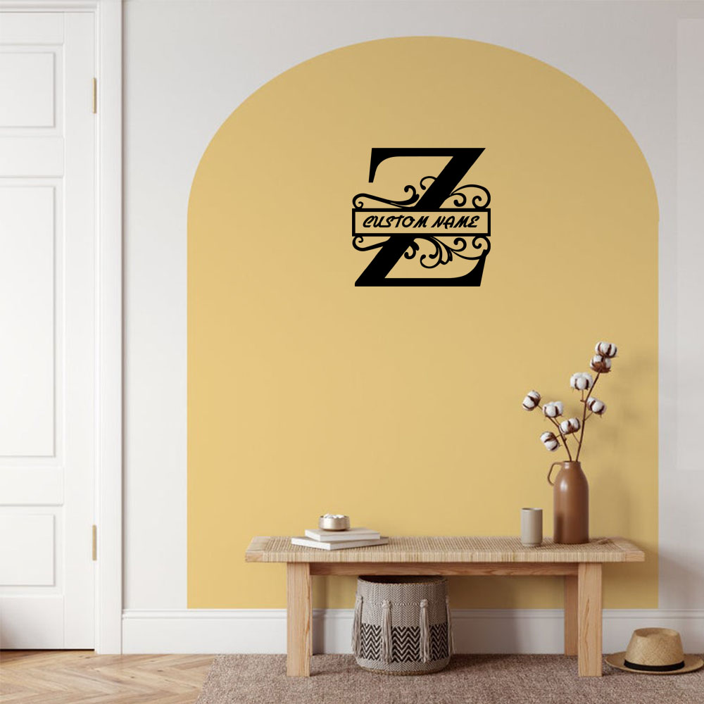 Z. A. Furniture - Adesivo de Parede Personalizável com Letra