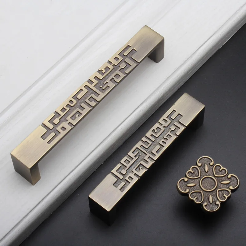 Unique Furniture Hardware Pulls - 2 pçs estilo chinês gaveta puxar
