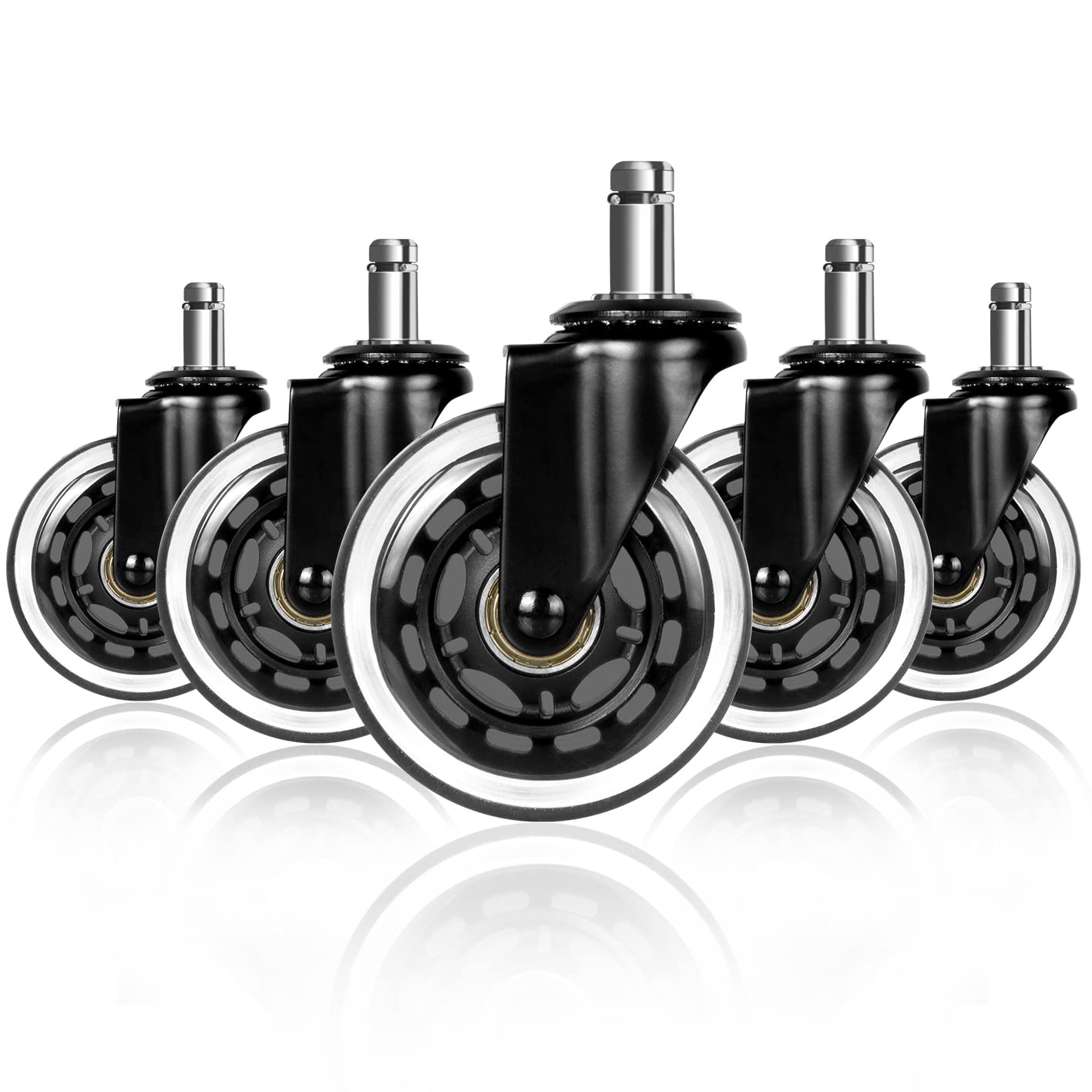 Office Furniture Hardware - 5 Rodízios Universais Silenciosos de 50KG,