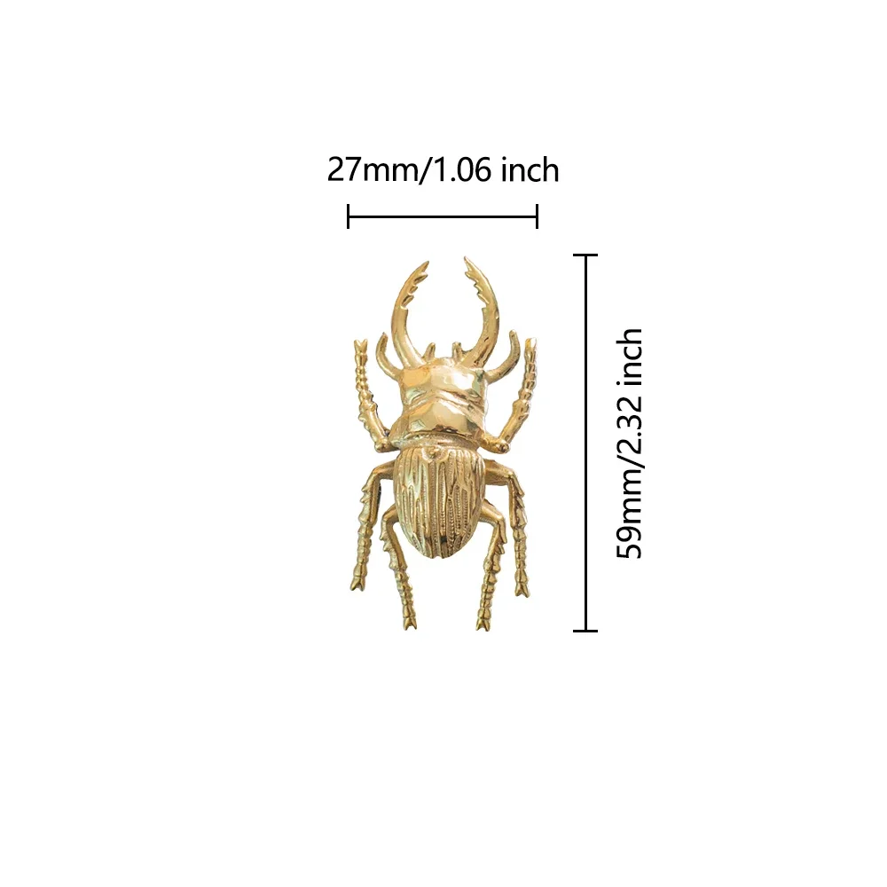 Gaveta de besouro de latão pux - Unique Furniture Hardware Pulls avaliação e preço