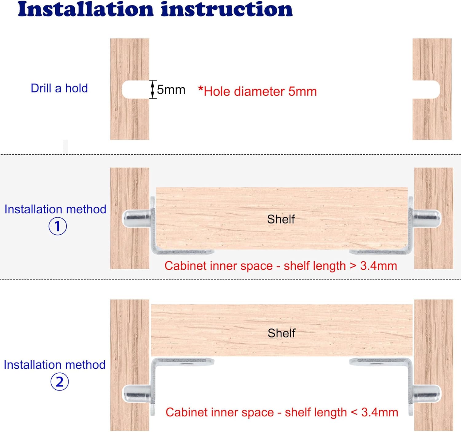 5mm prateleira estacas em form - Shelf Peg Support avaliação e preço