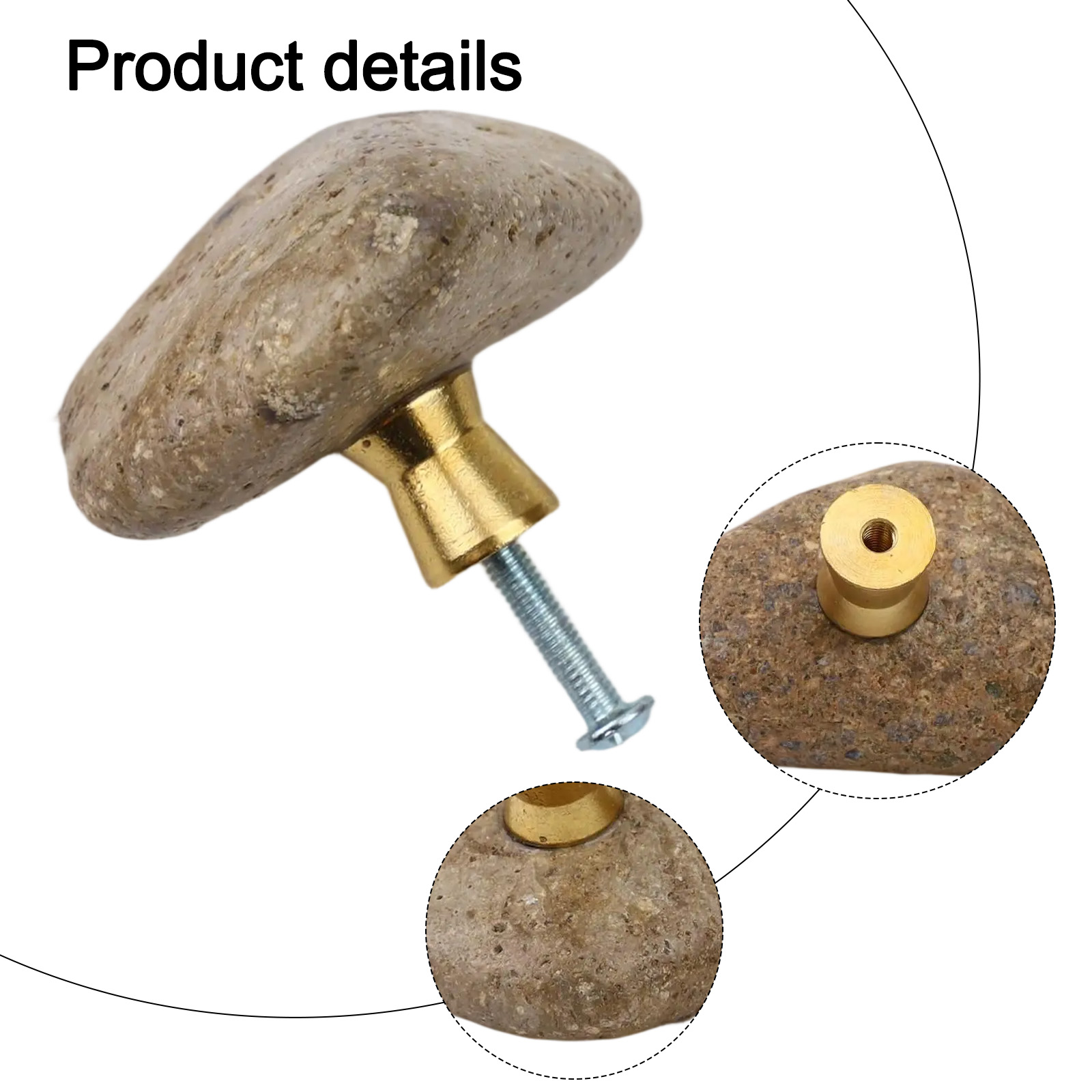 2 pçs único criativo pedra nat - Unique Furniture Hardware Pulls avaliação e preço