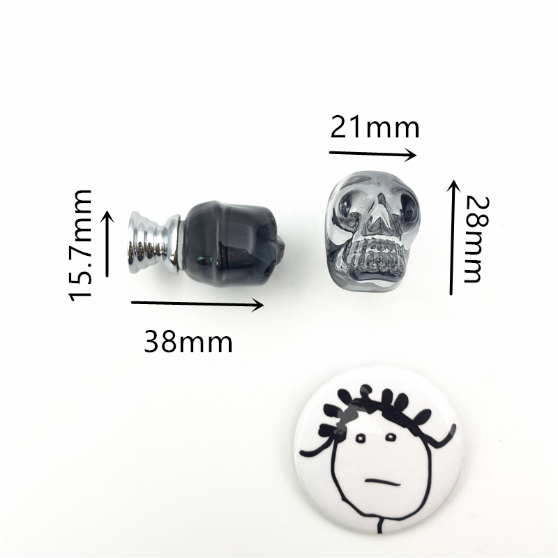 Lch botão em forma de caveira  - Unique Furniture Hardware Pulls avaliação e preço