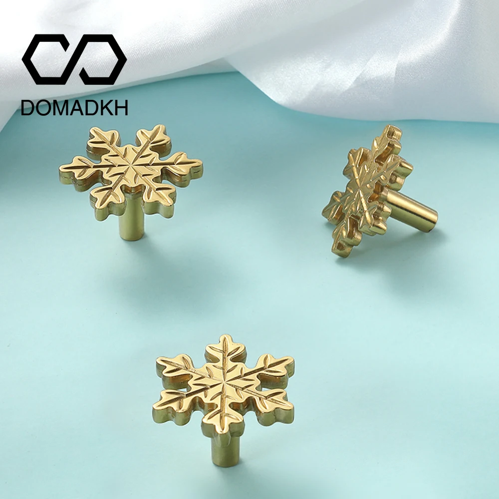 Snowflake Brass Cabinet Door K - Unique Furniture Hardware Pulls avaliação e preço