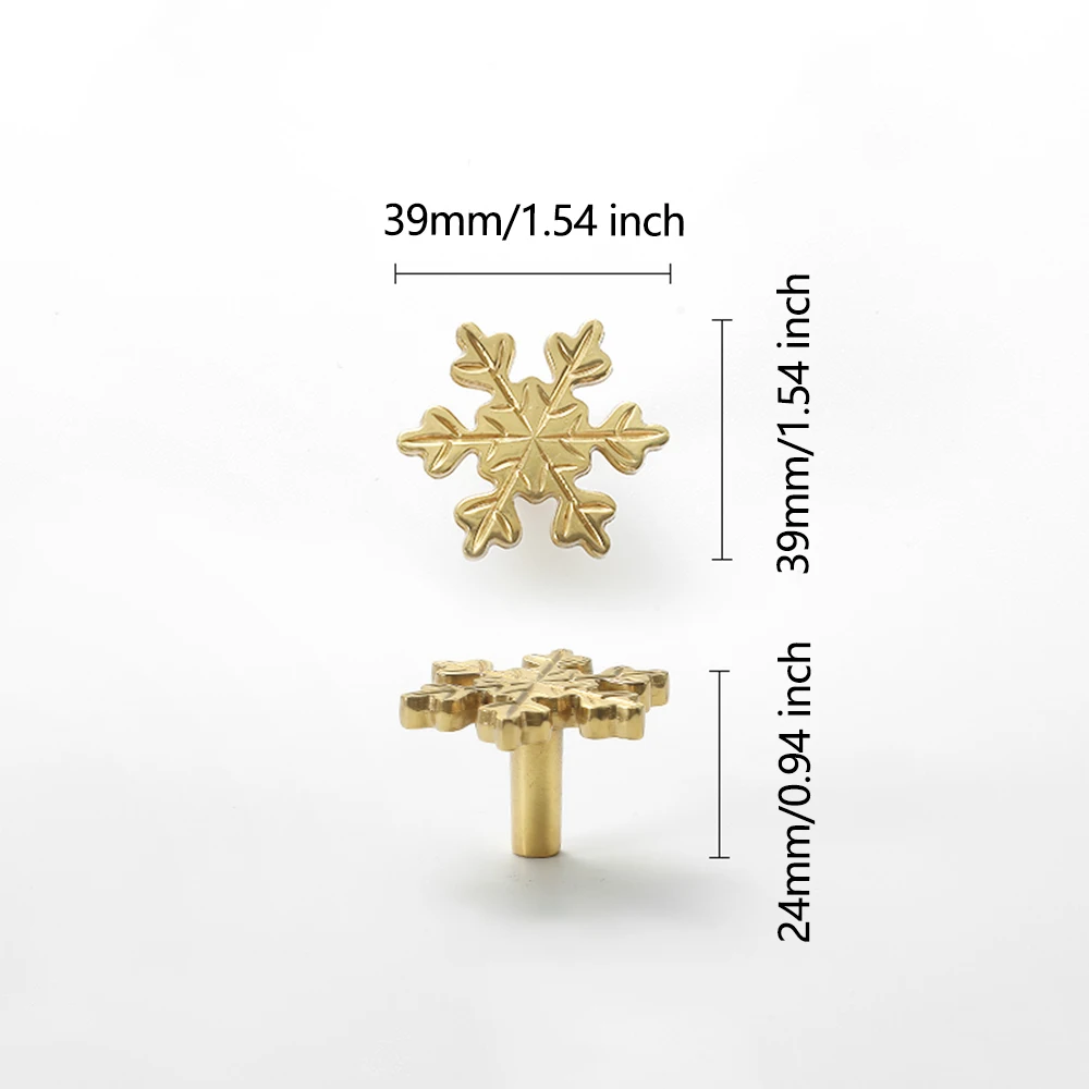 Snowflake Brass Cabinet Door K - Unique Furniture Hardware Pulls avaliação e preço